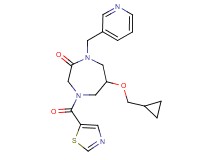 6-(cyclopropylmethoxy)-1-(3-pyridinylmethyl)-4-(1,3-thiazol-5-ylcarbonyl)-1,4-diazepan-2-one