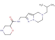 N-[(5-isobutyl-4,5,6,7-tetrahydropyrazolo[1,5-a]pyrazin-2-yl)methyl]-2-morpholinecarboxamide dihydrochloride