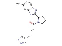 6-methyl-2-{1-[4-(1H-pyrazol-4-yl)butanoyl]-2-pyrrolidinyl}-1H-benzimidazole