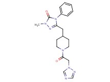 2-methyl-4-phenyl-5-{[1-(1H-1,2,4-triazol-1-ylacetyl)piperidin-4-yl]methyl}-2,4-dihydro-3H-1,2,4-triazol-3-one