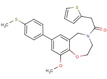 9-methoxy-7-[4-(methylthio)phenyl]-4-(2-thienylacetyl)-2,3,4,5-tetrahydro-1,4-benzoxazepine