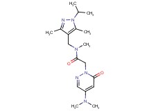 2-[4-(dimethylamino)-6-oxo-1(6H)-pyridazinyl]-N-[(1-isopropyl-3,5-dimethyl-1H-pyrazol-4-yl)methyl]-N-methylacetamide