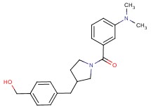 [4-({1-[3-(dimethylamino)benzoyl]pyrrolidin-3-yl}methyl)phenyl]methanol