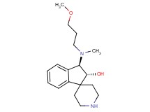 rel-(2R,3R)-3-[(3-methoxypropyl)(methyl)amino]-2,3-dihydrospiro[indene-1,4'-piperidin]-2-ol bis(trifluoroacetate) (salt)