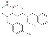 N-benzyl-N-ethyl-2-[1-(4-methylbenzyl)-3-oxo-2-piperazinyl]acetamide