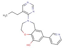 4-(5-propylpyrimidin-4-yl)-7-pyridin-3-yl-2,3,4,5-tetrahydro-1,4-benzoxazepin-9-ol