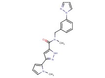 N-methyl-3-(1-methyl-1H-pyrrol-2-yl)-N-[3-(1H-pyrazol-1-yl)benzyl]-1H-pyrazole-5-carboxamide