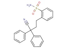 2-(3-cyano-3,3-diphenylpropyl)benzenesulfonamide