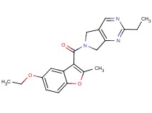 6-[(5-ethoxy-2-methyl-1-benzofuran-3-yl)carbonyl]-2-ethyl-6,7-dihydro-5H-pyrrolo[3,4-d]pyrimidine