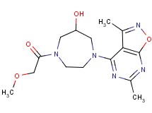 1-(3,6-dimethylisoxazolo[5,4-d]pyrimidin-4-yl)-4-(methoxyacetyl)-1,4-diazepan-6-ol
