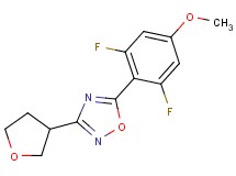 5-(2,6-difluoro-4-methoxyphenyl)-3-(tetrahydrofuran-3-yl)-1,2,4-oxadiazole