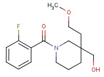 [1-(2-fluorobenzoyl)-3-(2-methoxyethyl)-3-piperidinyl]methanol