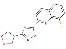 8-fluoro-2-[3-(tetrahydrofuran-3-yl)-1,2,4-oxadiazol-5-yl]quinoline