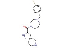 3-{[4-(4-fluorobenzyl)-1,4-diazepan-1-yl]carbonyl}-2,8-diazaspiro[4.5]decane dihydrochloride