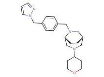 (1S*,5R*)-6-[4-(1H-pyrazol-1-ylmethyl)benzyl]-3-(tetrahydro-2H-pyran-4-yl)-3,6-diazabicyclo[3.2.2]nonane