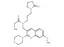 N-{[7-methoxy-2-(4-morpholinyl)-3-quinolinyl]methyl}-N-[3-(2-oxo-1-pyrrolidinyl)propyl]propanamide