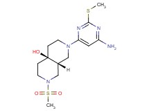 (4aR*,8aR*)-2-[6-amino-2-(methylthio)pyrimidin-4-yl]-7-(methylsulfonyl)octahydro-2,7-naphthyridin-4a(2H)-ol
