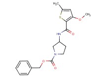 benzyl 3-{[(3-methoxy-5-methyl-2-thienyl)carbonyl]amino}pyrrolidine-1-carboxylate