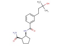 N-[(1S*,2R*)-2-(aminocarbonyl)cyclopentyl]-3-(3-hydroxy-3-methylbutyl)benzamide