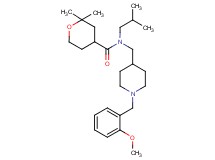 N-isobutyl-N-{[1-(2-methoxybenzyl)-4-piperidinyl]methyl}-2,2-dimethyltetrahydro-2H-pyran-4-carboxamide