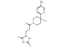 5-{3-[4-hydroxy-4-(5-methylpyridin-2-yl)piperidin-1-yl]-3-oxopropyl}imidazolidine-2,4-dione