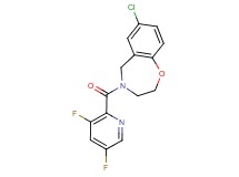 7-chloro-4-[(3,5-difluoropyridin-2-yl)carbonyl]-2,3,4,5-tetrahydro-1,4-benzoxazepine