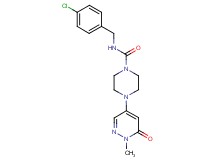 N-(4-chlorobenzyl)-4-(1-methyl-6-oxo-1,6-dihydropyridazin-4-yl)piperazine-1-carboxamide