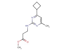 methyl N-(4-cyclobutyl-6-methylpyrimidin-2-yl)-beta-alaninate