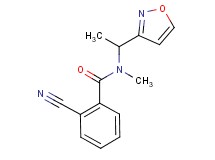 2-cyano-N-(1-isoxazol-3-ylethyl)-N-methylbenzamide