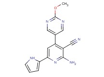 2-amino-4-(2-methoxypyrimidin-5-yl)-6-(1H-pyrrol-2-yl)nicotinonitrile