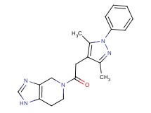 5-[(3,5-dimethyl-1-phenyl-1H-pyrazol-4-yl)acetyl]-4,5,6,7-tetrahydro-1H-imidazo[4,5-c]pyridine