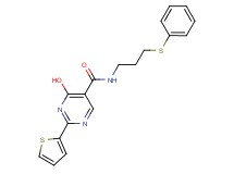 4-hydroxy-N-[3-(phenylthio)propyl]-2-(2-thienyl)pyrimidine-5-carboxamide