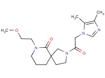 2-[(4,5-dimethyl-1H-imidazol-1-yl)acetyl]-7-(2-methoxyethyl)-2,7-diazaspiro[4.5]decan-6-one
