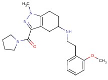 N-[2-(2-methoxyphenyl)ethyl]-1-methyl-3-(1-pyrrolidinylcarbonyl)-4,5,6,7-tetrahydro-1H-indazol-5-amine