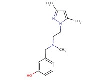 3-{[[2-(3,5-dimethyl-1H-pyrazol-1-yl)ethyl](methyl)amino]methyl}phenol