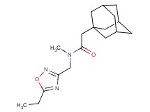 2-(1-adamantyl)-N-[(5-ethyl-1,2,4-oxadiazol-3-yl)methyl]-N-methylacetamide