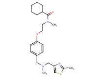 N-methyl-N-{2-[4-({methyl[(2-methyl-1,3-thiazol-4-yl)methyl]amino}methyl)phenoxy]ethyl}cyclohexanecarboxamide