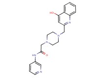 2-{4-[(4-hydroxyquinolin-2-yl)methyl]piperazin-1-yl}-N-pyridin-3-ylacetamide