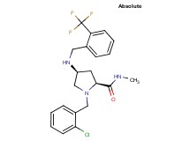(4S)-1-(2-chlorobenzyl)-N-methyl-4-{[2-(trifluoromethyl)benzyl]amino}-L-prolinamide