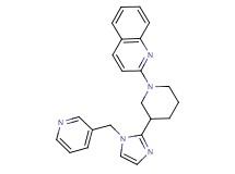2-{3-[1-(3-pyridinylmethyl)-1H-imidazol-2-yl]-1-piperidinyl}quinoline