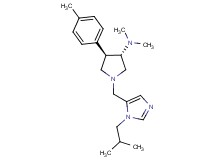 (3S*,4R*)-1-[(1-isobutyl-1H-imidazol-5-yl)methyl]-N,N-dimethyl-4-(4-methylphenyl)-3-pyrrolidinamine