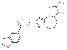 2-{[(1-benzofuran-5-ylcarbonyl)amino]methyl}-N,N-dimethyl-7,8-dihydro-4H-pyrazolo[1,5-a][1,4]diazepine-5(6H)-carboxamide