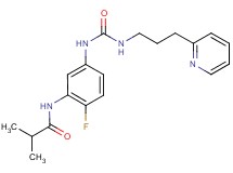 N-[2-fluoro-5-({[(3-pyridin-2-ylpropyl)amino]carbonyl}amino)phenyl]-2-methylpropanamide