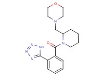 4-({1-[2-(1H-tetrazol-5-yl)benzoyl]-2-piperidinyl}methyl)morpholine