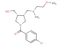 ((3R*,4R*)-1-(4-chlorobenzoyl)-4-{[(2-methoxyethyl)(methyl)amino]methyl}-3-pyrrolidinyl)methanol