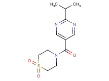 4-[(2-isopropylpyrimidin-5-yl)carbonyl]thiomorpholine 1,1-dioxide