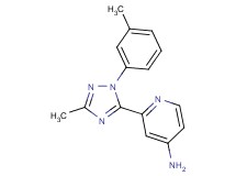 2-[3-methyl-1-(3-methylphenyl)-1H-1,2,4-triazol-5-yl]pyridin-4-amine