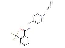 N-({1-[(2E)-but-2-en-1-yl]-1,2,3,6-tetrahydropyridin-4-yl}methyl)-2-(trifluoromethyl)benzamide