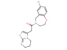 7-chloro-4-(6,7-dihydro-5H-[1,3]thiazolo[3,2-a]pyrimidin-3-ylacetyl)-2,3,4,5-tetrahydro-1,4-benzoxazepine