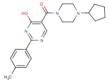 5-[(4-cyclopentylpiperazin-1-yl)carbonyl]-2-(4-methylphenyl)pyrimidin-4-ol